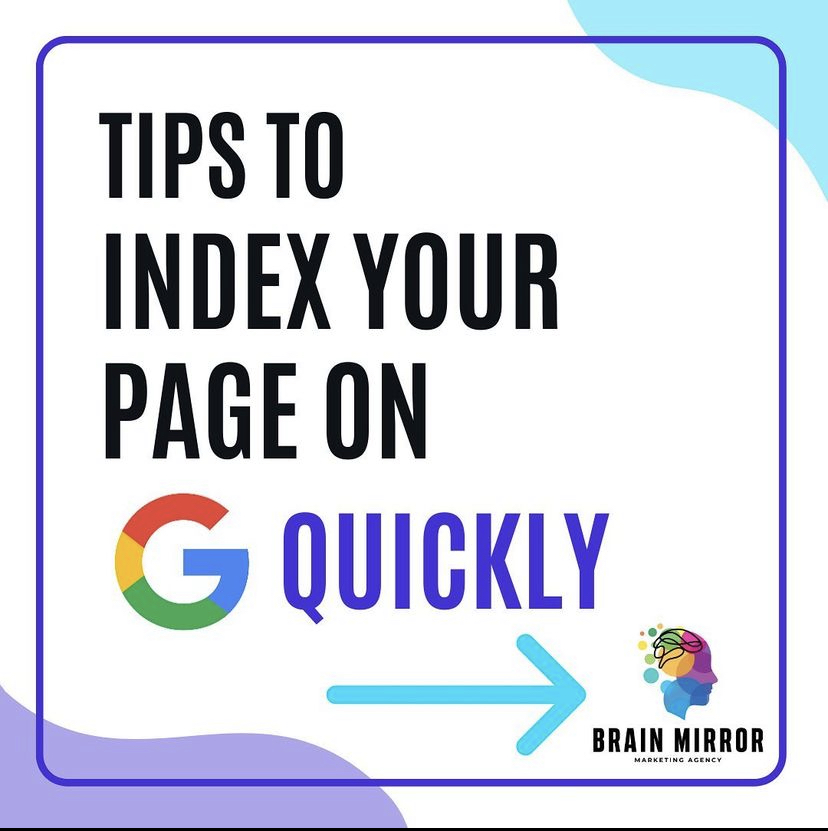 Tips to index your page on google quickly