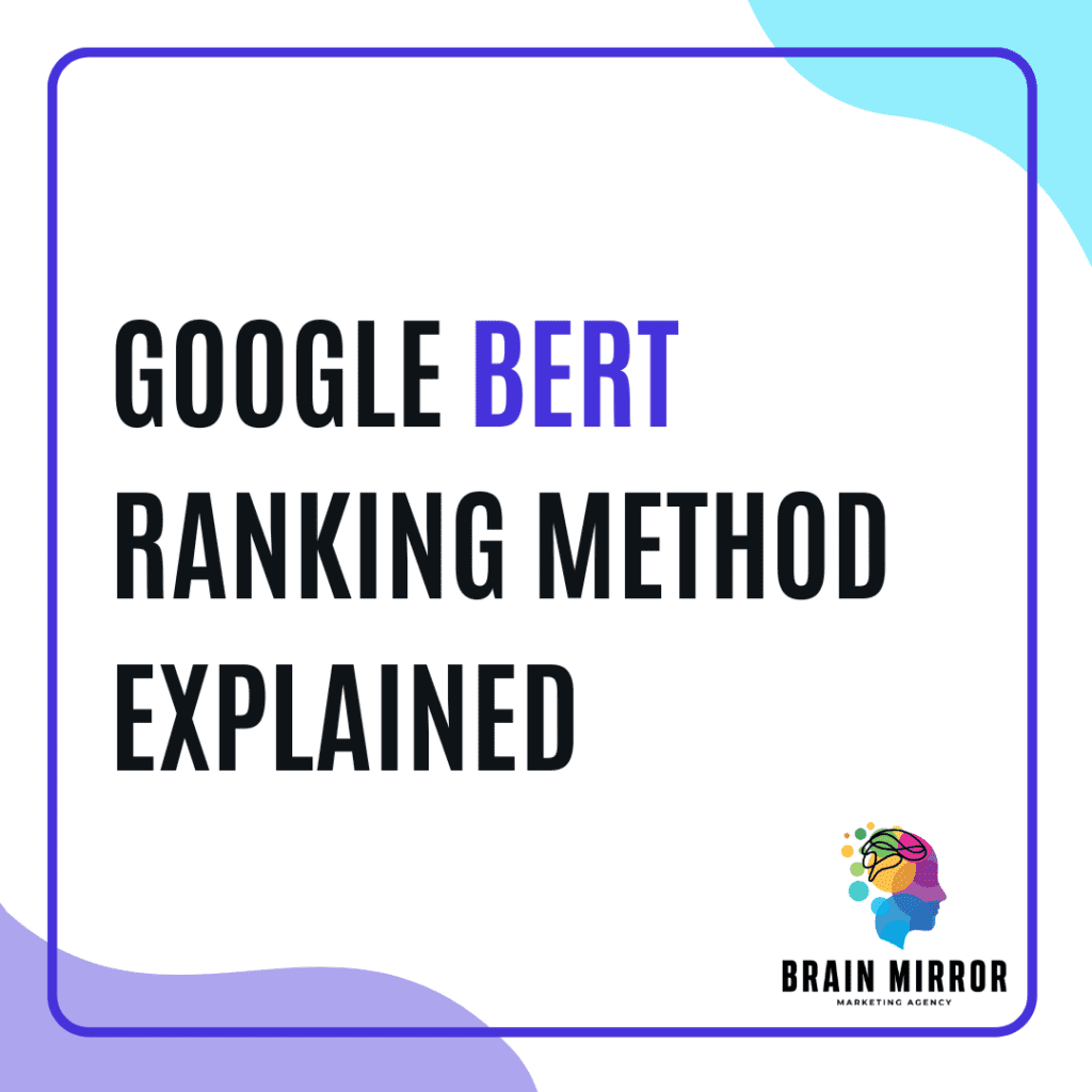 Google ranking system BERT